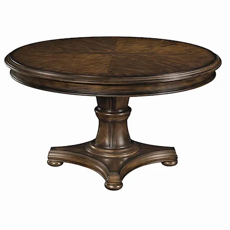 Pedestal Base Round Top Dining Table